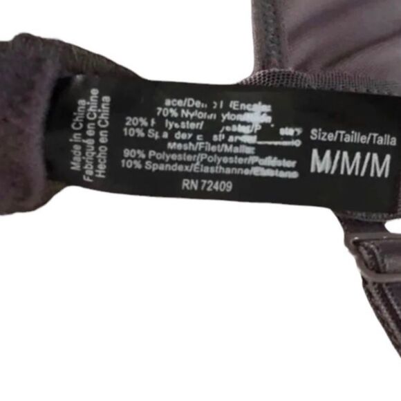 NEW René Rofé Satin Ribbon Lace Corset Babydoll Top Flattering - Picture 8 of 8